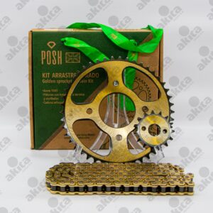 KIT ARRASTRE POSH CEPILL DORADO 428H-132